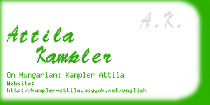 attila kampler business card